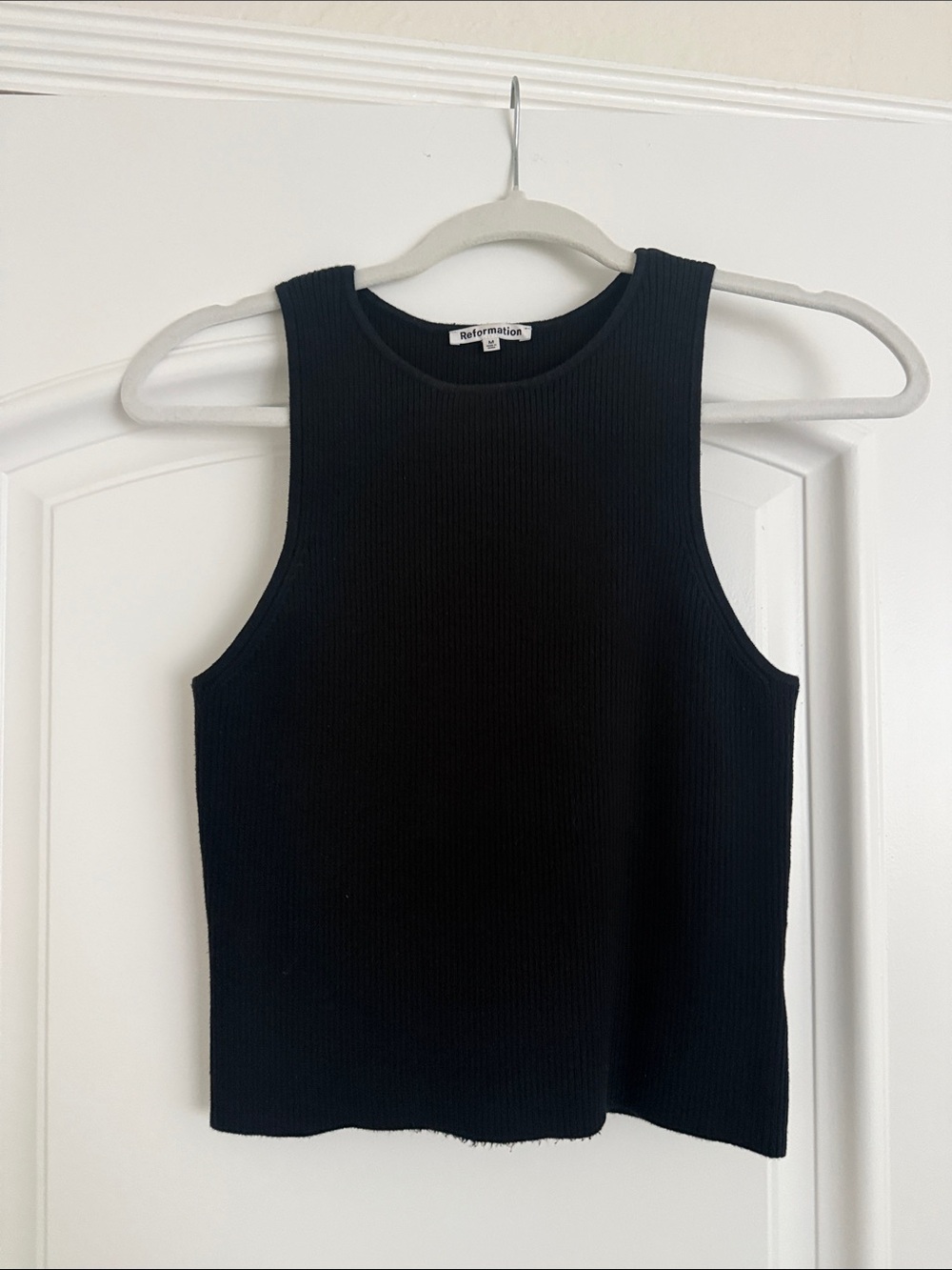 Reformation Black Ribbed Tank - Picture 4 of 4